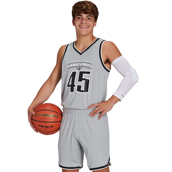 Champro BBJ26 basketball jersey and BBS26 shorts.
